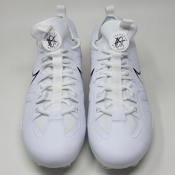 Nike Huarache 9 Varsity LAX Lacrosse Cleat White/Black Men Sz 8.5 FD0090-101 New main image 6